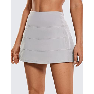 CRZ YOGA Women's Lightweight High Waisted Tennis Skirts
