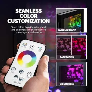 NewAir Mini Fridge with RGB LED Lights - Perfect for Parties