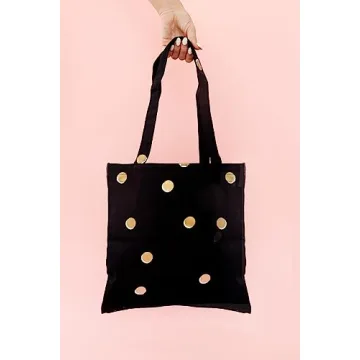 Chic Kate Spade Canvas Tote Bag for Women - Polka Dot Design