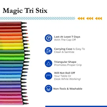 The Pencil Grip Magic Stix Markers for Kids - 24 Pack