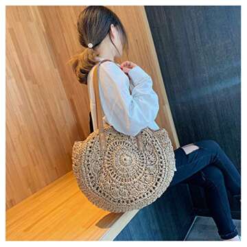 Stylish Large Straw Beach Bags for Women - Summer Tote