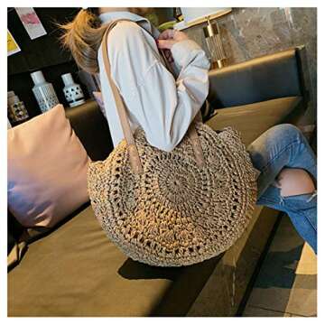 Stylish Large Straw Beach Bags for Women - Summer Tote
