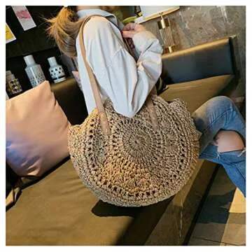 Stylish Large Straw Beach Bags for Women - Summer Tote