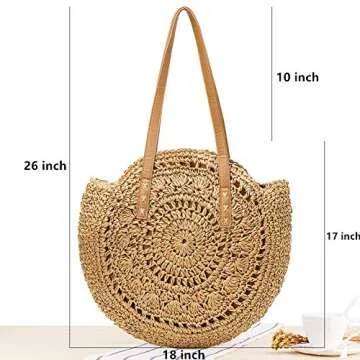 Stylish Large Straw Beach Bags for Women - Summer Tote