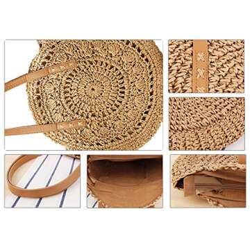 Stylish Large Straw Beach Bags for Women - Summer Tote