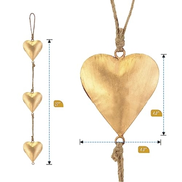 Vintage Metal Heart Wall Art Romantic Rustic Decor