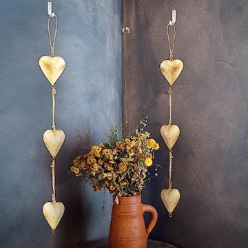 Vintage Metal Heart Wall Art Romantic Rustic Decor
