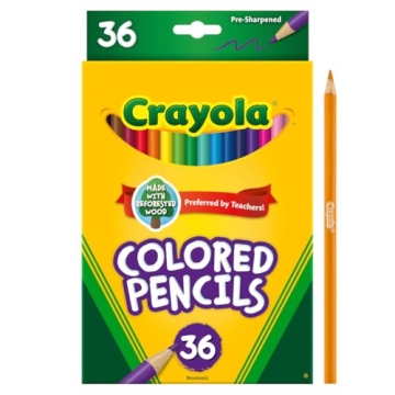 Crayola Colored Pencils Set 36ct for Kids Art Supplies
