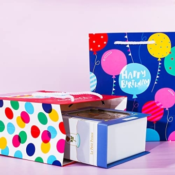 Assorted Birthday Gift Bags with Handles & Tissue Paper