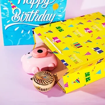 Assorted Birthday Gift Bags with Handles & Tissue Paper