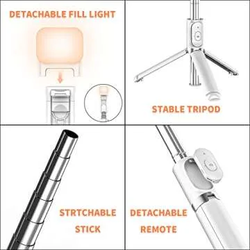 Buy the Best Selfie Stick with Fill Light Today