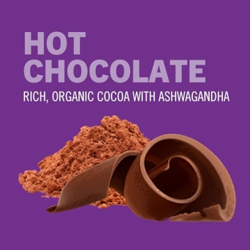 OM Mushroom Superfood Hot Chocolate Blend Mushroom Powder, 8.47 Ounce Canister, 30 Servings, Dutch Cocoa, 2g of Sugar, 25 Calories, Lion's Mane, Reishi, Chaga, Turkey Tail, Focus and Stress Support