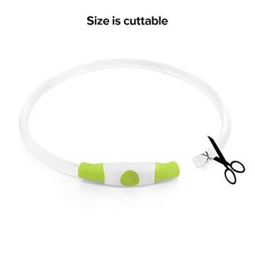 BSEEN LED Dog Collar - Rechargeable & Cuttable Safety Light