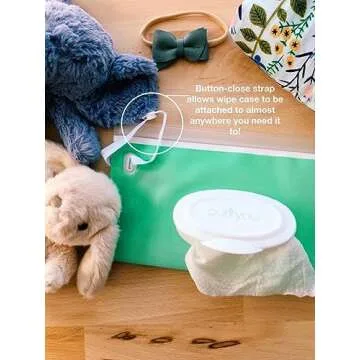 purifyou Portable Baby Wipe Case Travel Holder - Set of 6 Refillable Wipe Dispenser Pouches, Keeps Wipes Fresh & Moist, Lightweight, Durable, for Car, Diaper Bag, Stroller, Home & Travel (Multicolor)
