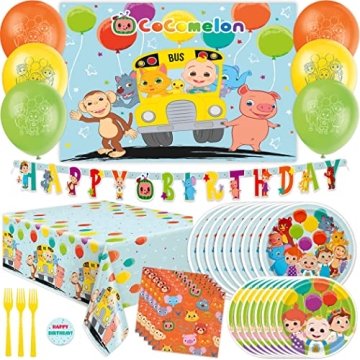 Delightful CoComelon Party Supplies for Kids Birthday Celebrations