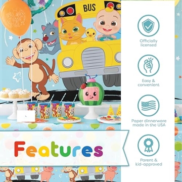 CoComelon Party Supplies for Kids Birthdays