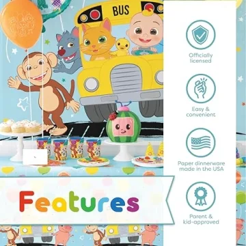 CoComelon Party Supplies for Kids Birthdays