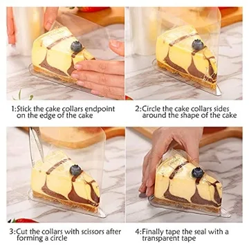 Gustdoor Cake Acetate Collars for Stunning Desserts