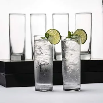 LEMONSODA Premium Highball Glass Set of 6 for Cocktails
