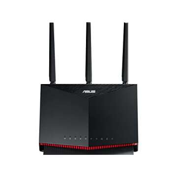 ASUS AX5700 WiFi 6 Gaming Router (RT-AX86S) – Dual Band Gigabit Wireless Internet, up to 2500 sq ft, Lifetime Free Internet Security, Mesh WiFi Support, Gaming Port, True 2 Gbps