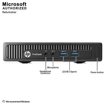 Fast and Compact HP 600 G1 Mini PC with Intel i3 Processor