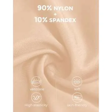 ZENUTA Slip Shorts for Women Under Dresses, Seamless Anti Chafing Shorts Women, Smooth Boy Shorts Underwear Summer (3 Pack Black Nude White, 3X-Large)