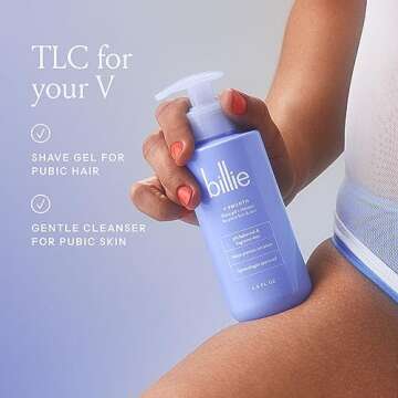 Billie V Smooth Shave Gel + Cleanser - pH-Balanced & Fragrance-Free for Sensitive Skin