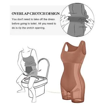 Popilush Mini Slit Shaper Dress for Women - Eco-Friendly Style