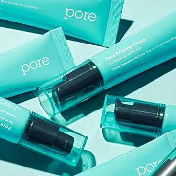 Blithe Inbetween Pore Priming Cream Matte Primer for Oily Skin Control, Calming Mugwort Cica & Green Tea Extract for Blemish Relief, Korean Makeup Pore Minimizer Primer with Mattifying Finish 1 Fl Oz