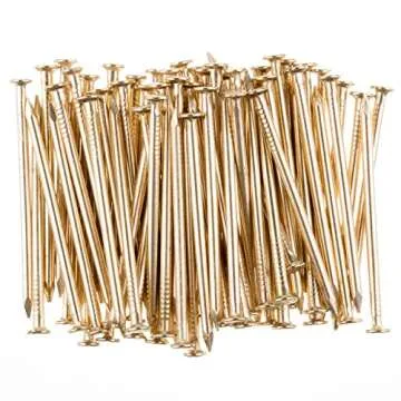 Mr. Pen- Nail Assortment Kit, 600 Pcs, 4 Sizes, Gold, Small Nails, Nails for Hanging Pictures, Finishing Nails, Wall Nails for Hanging, Pin Nails, Hardware Nails, Assorted Nails, Galvanized Nails