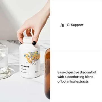 THORNE GI Relief - Digestion Supplement Supports Gut Health & Bloating Relief - Made with Marshmallow Root Extract & Digestive Enzymes - 180 Capsules - 90 Servings