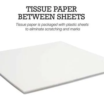 Samsill 50 Pack Craft Plastic Sheets for Stencils and Cards