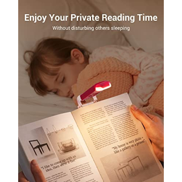 DEWENWILS USB Rechargeable Book Light with Blue Light Blocking