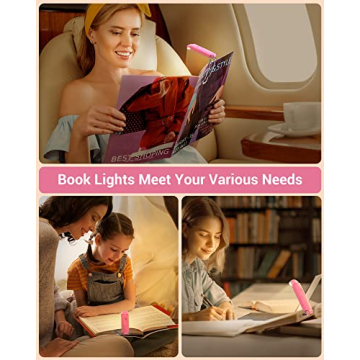 DEWENWILS USB Rechargeable Book Light with Blue Light Blocking