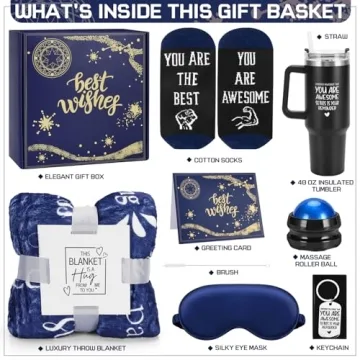 Christmas Gift Baskets for Men Best Birthday Gifts for Men Anniversary Gifts for Men Gifts for Boyfriend Gifts Get Well Soon Gifts Basket Unique Gift Ideas Set Box Self Care Package Man