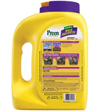 Preen Natural Vegetable Garden Weed Preventer - 5 lb. Bottle - Covers 250 sq. ft.