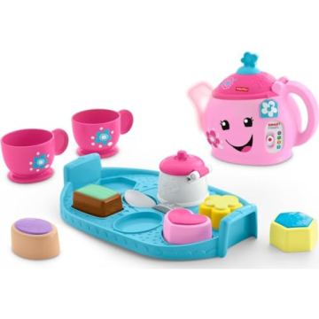 Fisher-Price Toddler Toy Laugh & Learn Sweet Manners Tea Set - Interactive Learning Fun for Ages 18+...