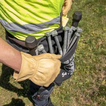 Klein Tools 80081 Pliers Kit, Ironworker's Diagonal Cutting Pliers, Heavy Duty Side Cutters and Flame Resistant Canvas Tool Bag, 3-Piece