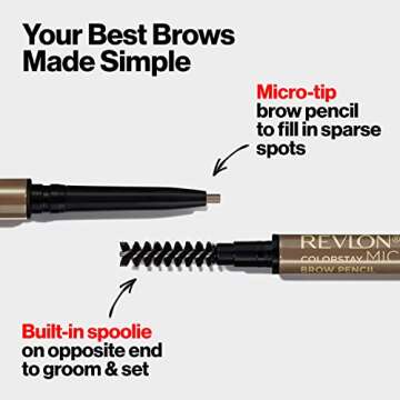 Revlon Waterproof Micro Eyebrow Pencil - 450 Blonde 0.003 oz