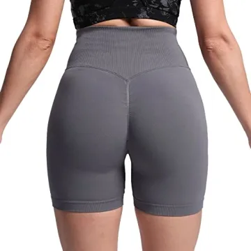 Aoxjox Women's Scrunch High Waisted Workout Shorts