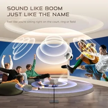 AURZEN BOOM 3 Smart 4K Projector with WiFi & Bluetooth