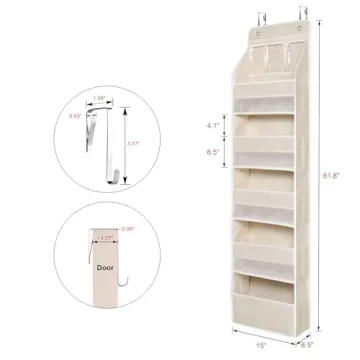 Univivi 6-Shelf Over Door Organizer for Ultimate Storage