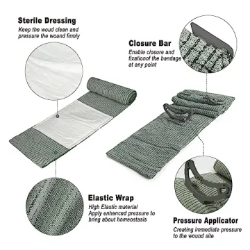 Upgrade Israeli Style Emergency Bandage 2-Pack for First Aid