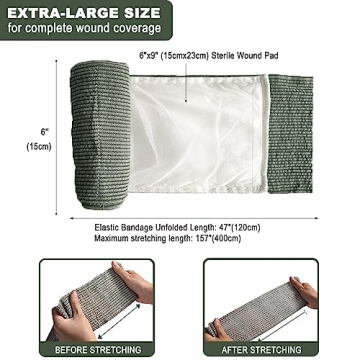Upgrade Israeli Style Emergency Bandage 2-Pack for First Aid
