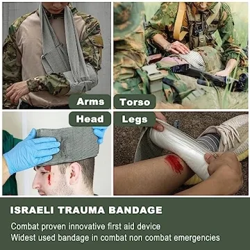 Upgrade Israeli Style Emergency Bandage 2-Pack for First Aid