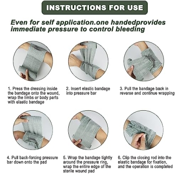 Upgrade Israeli Style Emergency Bandage 2-Pack for First Aid