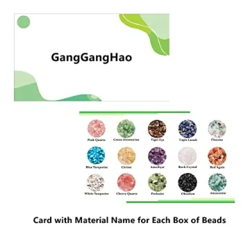GangGangHao 1888 Pcs Natural Chip Stone Beads for Jewelry Making