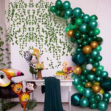 JPSOR 12pcs 84ft Fake Vines Fake Ivy Leaves Artificial Ivy Garland Greenery Hanging Plants Green Vines for Bedroom Party Wedding Wall Indoor Outdoor Home Decor