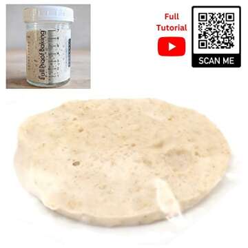 Full Proof Baking Sourdough Starter Jars - 2-Pc Glass Set