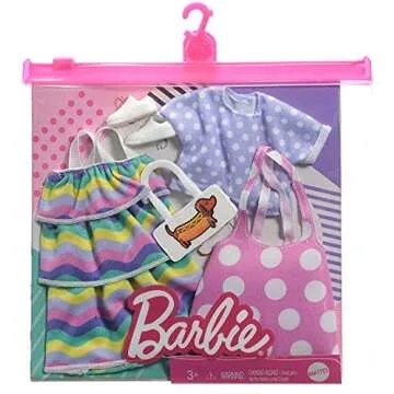 Barbie Fashions 2-Pack Clothing Set with Accessories